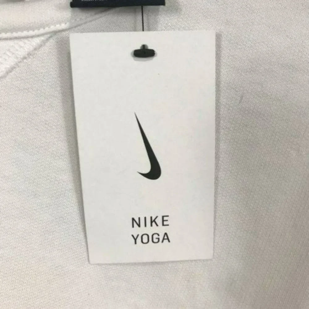 Nike White Active Training Yoga Top XS Oversized, New - Picture 6 of 7